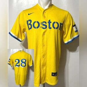 Men’s Nike Boston Red Sox City Connect Player Jersey ENGINEERED Yellow S